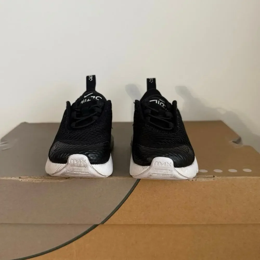 Nike Air Max 270 Black/White Toddler Sneakers- SZ 6 C